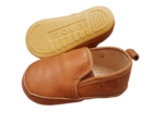 Pantofi barefoot cu elastic din piele naturală pentru primii pași Cognac Move By Melton 4