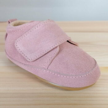 Pantofi barefoot din piele naturală pentru primii pași Blush Rose Move By Melton