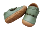 Pantofi barefoot din piele naturală pentru primii pași Dusty Olive By Melton 4