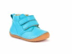 Ghetuţe din piele cu talpă extra flexibilă turquoise Froddo