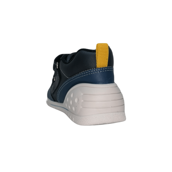 Pantofi sneakers din piele naturală pentru copii cu talpă flexibilă Helder Marino Navy Titanitos 6