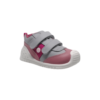 Pantofi sneakers din piele naturală pentru copii cu talpă flexibilă Helder Perla Titanitos