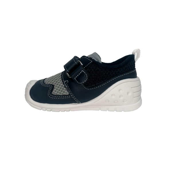 Pantofi sneakers din piele naturală pentru copii cu talpă flexibilă Raul Navy Titanitos 2