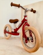 Bicicletă fără pedale vintage 2 în 1 tricicletă copii roșu Trybike 2