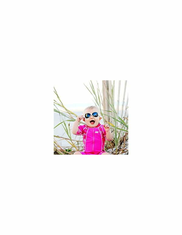 Ochelari de soare Bebe 0-2 ani Retro Oval Pink Diva Banz 3