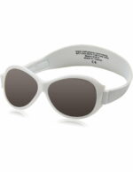 Ochelari de soare Bebe 0-2 ani Retro Oval White (alb) Banz