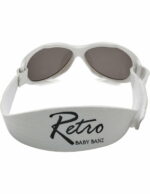 Ochelari de soare Bebe 0-2 ani Retro Oval White (alb) Banz 2