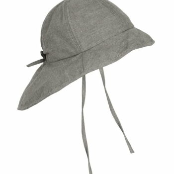 Pălărie de soare cu boruri din bumbac UV 50+ Grey Melange En Fant