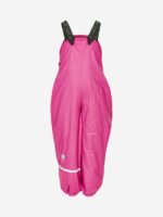 Pantaloni de ploaie și vânt căptușiți integral cu fleece real pink CeLaVi