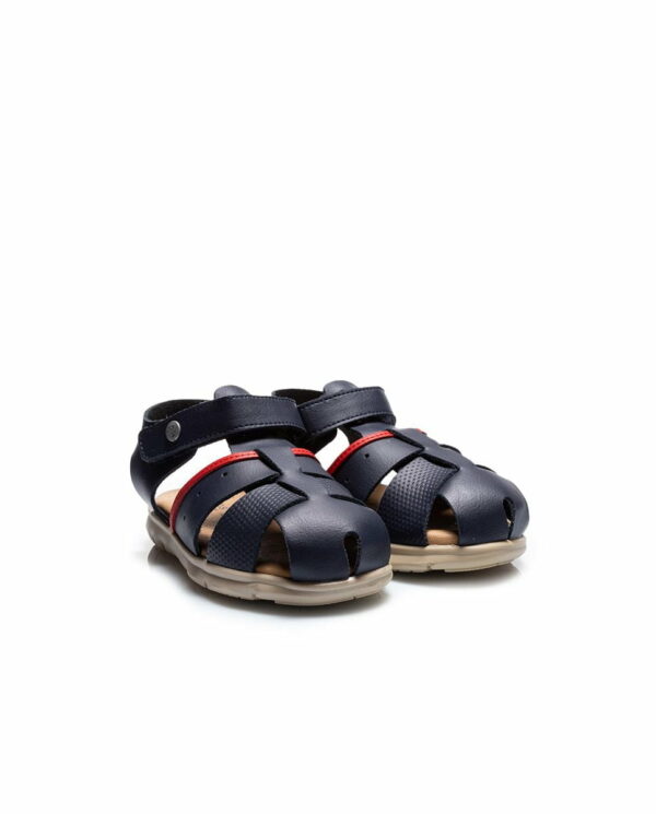Sandale din piele pentru copii Quimi Kaki Titanitos 2