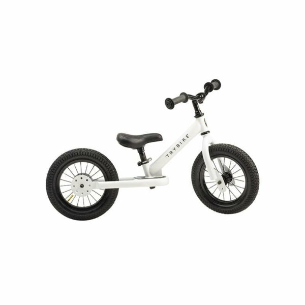 Bicicletă fără pedale 2 în 1 tricicletă copii alb mat Trybike