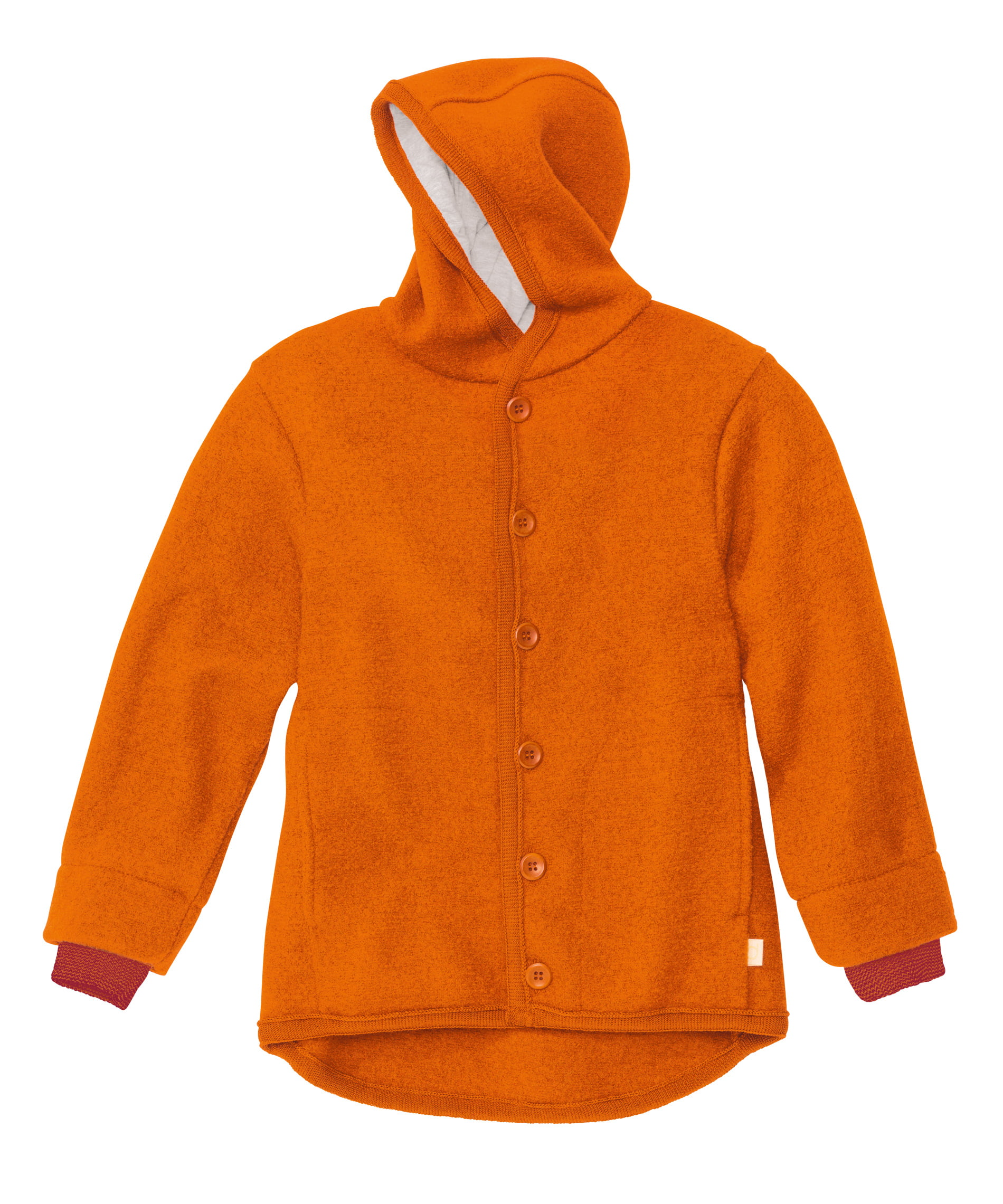 Jachetă Disana din lână merinos boiled wool Orange