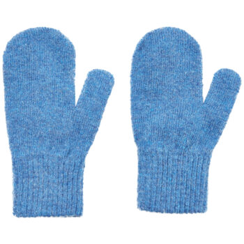 Mănuși pentru bebeluşi din lână tricotată blue CeLaVi