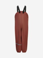 Pantaloni de ploaie și vânt căptușiți integral cu fleece mahogany CeLaVi