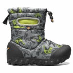 Bogs cizme de iarnă impermeabile B-Moc Snow Cool Dinos Grey Multi