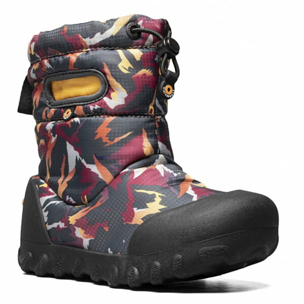 Bogs cizme de iarnă impermeabile B-Moc Snow Winter Mountain Dark Grey Multi 07