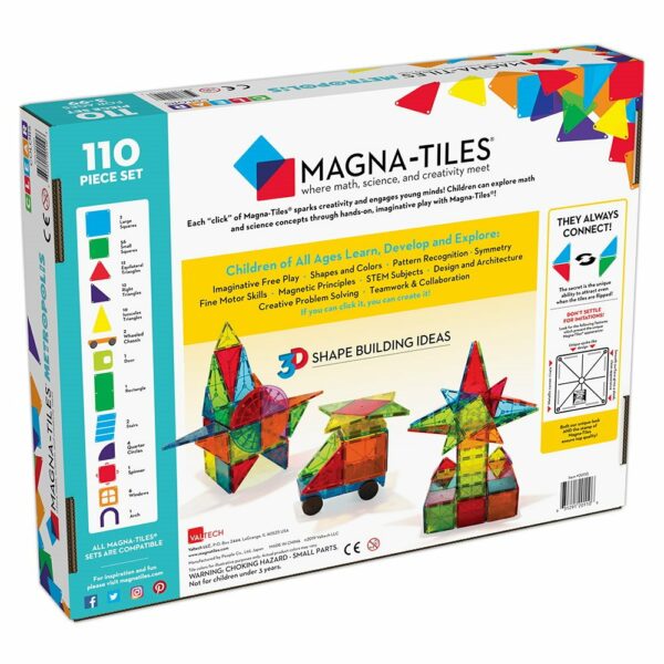 Magna-Tiles Metropolis set magnetic 110 piese 6