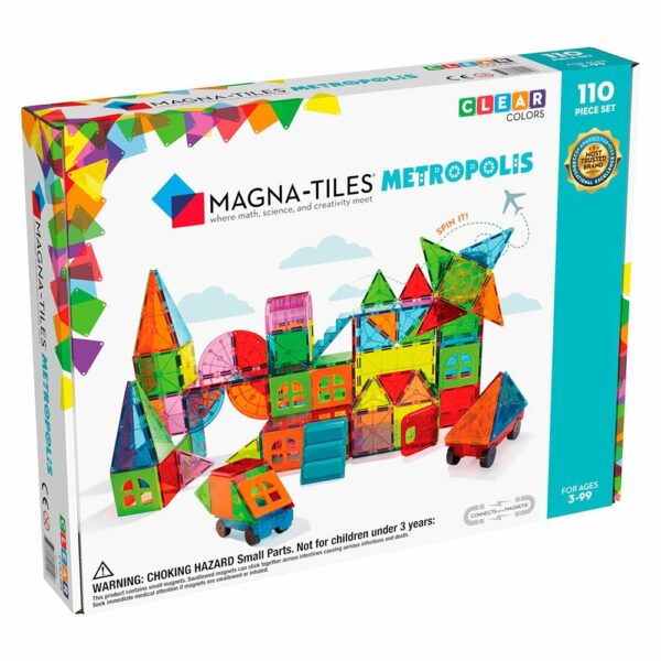 Magna-Tiles Metropolis set magnetic 110 piese