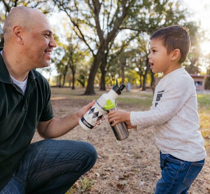 Recipient Sticlă Kid Classic Narrow cu capac Sippy Brushed Stainless 355 ml Klean Kanteen 1