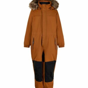 Salopetă de iarnă căptușită pentru copii leather brown Snowsuit Color Kids