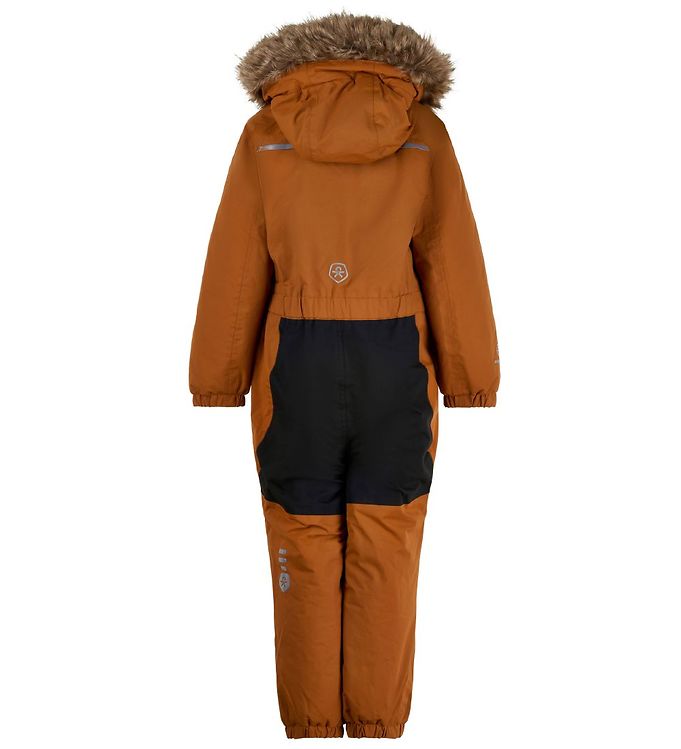 Salopetă de iarnă căptușită pentru copii leather brown Snowsuit Color Kids