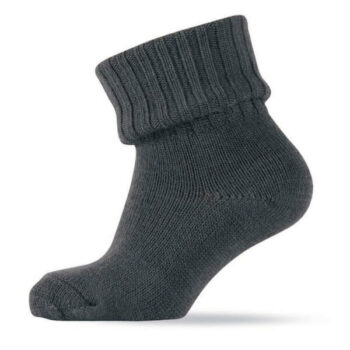 Şosete fine din lână tricotată gri Melton