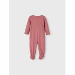 Pijama din bumbac organic pentru copii set 2 piese deco rose Name It 2