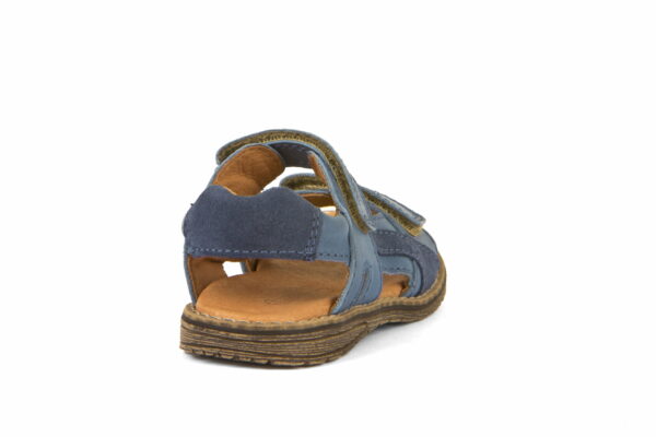 Sandale din piele cu velcro şi talpă flexibilă jeans Froddo 2