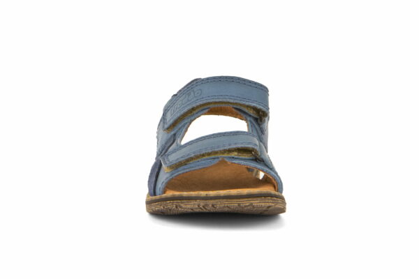 Sandale din piele cu velcro şi talpă flexibilă jeans Froddo 4