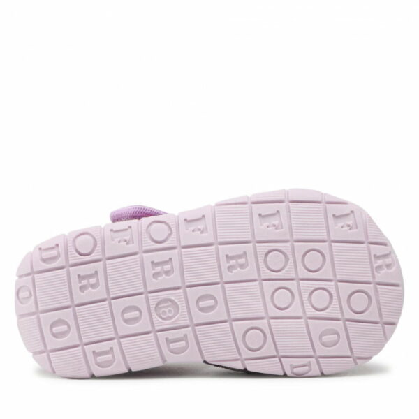 Sandale din piele cu velcro şi talpă flexibilă lilac Froddo 4