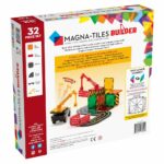 Magna-Tiles Set Builder 32 piese magnetice de construcție transparente colorate 4