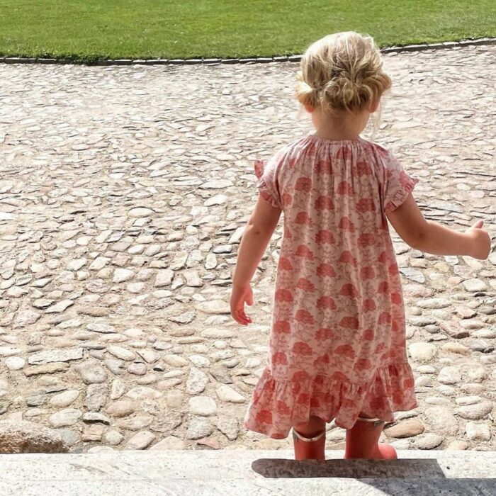 Rochie din vâscoză de bambus peach whip En Fant 3