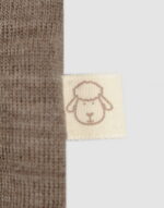 Salopetă – pijama overall mottled brown din lână merinos organică pentru bebeluși Dilling 2