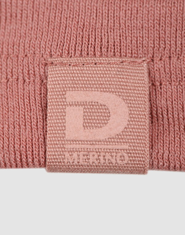 Tricou cu mânecă scurtă dark pink din lână merinos organică pentru femei Dilling 4