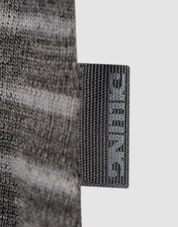 Tricou cu mânecă scurtă grey striped din lână merinos organică pentru bărbaţi Dilling 4