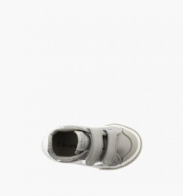 Sneakers cu efect metalizat pentru copii gris Victoria
