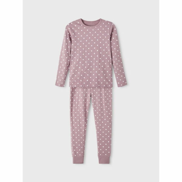 Pijama bumbac organic pentru copii set 2 piese elderberry pachet 2 bucăți Name It