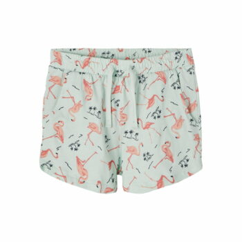 Pantaloni scurți bumbac pentru copii glacier flamingo Name It