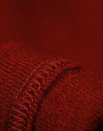 Rochie din lână merinos organică cu volănașe ruby red Dilling