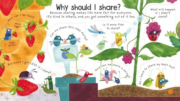 Lift-The-Flap First Q&A Why Should I Share? - Katie Daynes Usborne Publishing