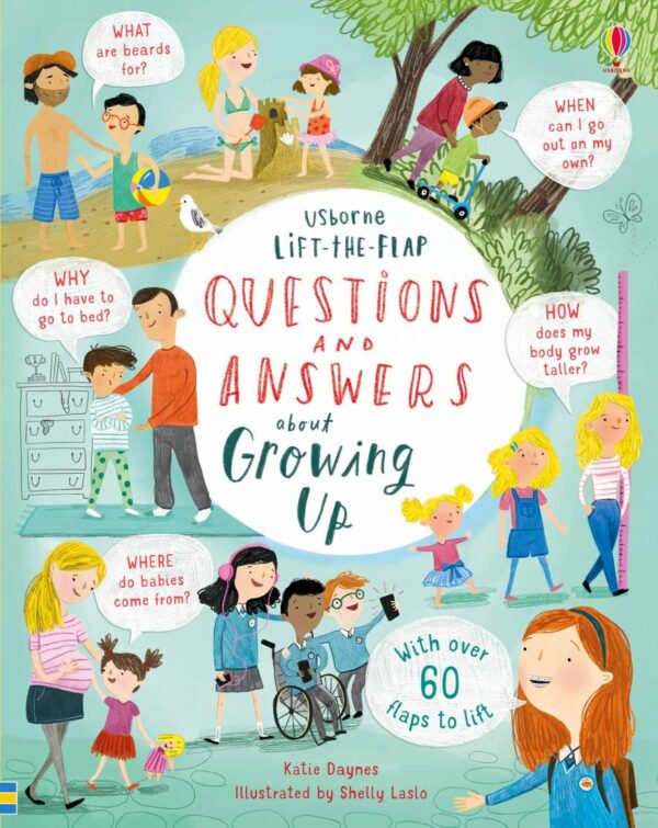 Lift-The-Flap Q&A About Growing Up - Katie Daynes Usborne Publishing