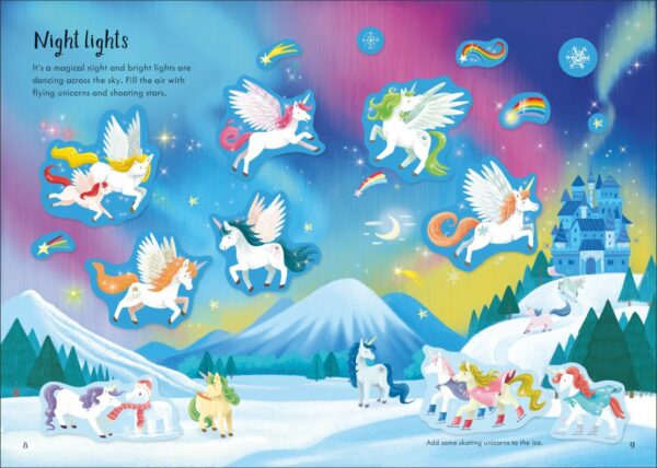 Sparkly Unicorns Sticker Book - Kristie Pickersgill Usborne Publishing