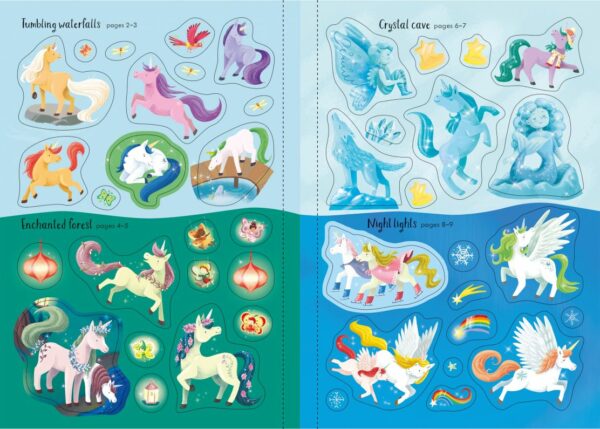 Sparkly Unicorns Sticker Book - Kristie Pickersgill Usborne Publishing