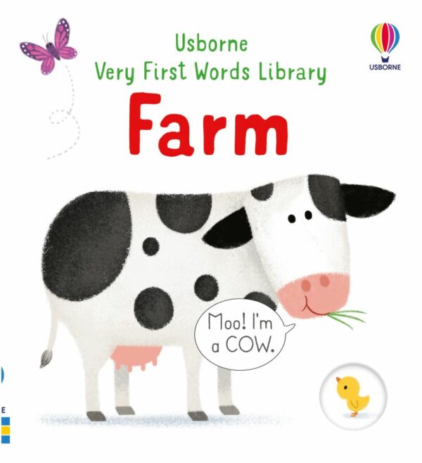 Very First Words Library Farm - Matthew Oldham Usborne Publishing