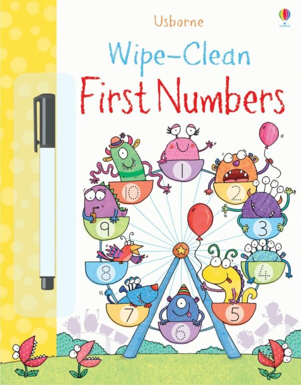 Wipe Clean First Numbers - Jessica Greenwell Usborne Publishing