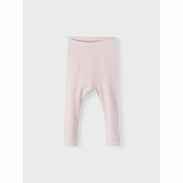 Colanți pantaloni bumbac organic şi modal rib pentru copii violet ice Name It