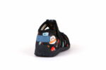 Sandale din material textil și piele cu velcro şi talpă flexibilă dark blue Froddo 2