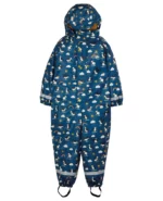 Combinezon copii Salopetă impermeabilă Frugi Puddle Buster All In One puffin puddles