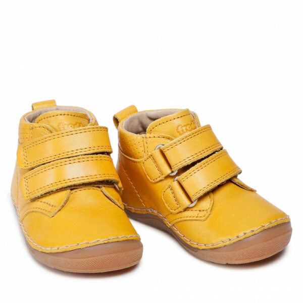 Pantofi din piele cu talpă extra flexibilă Mineral Yellow Froddo 4