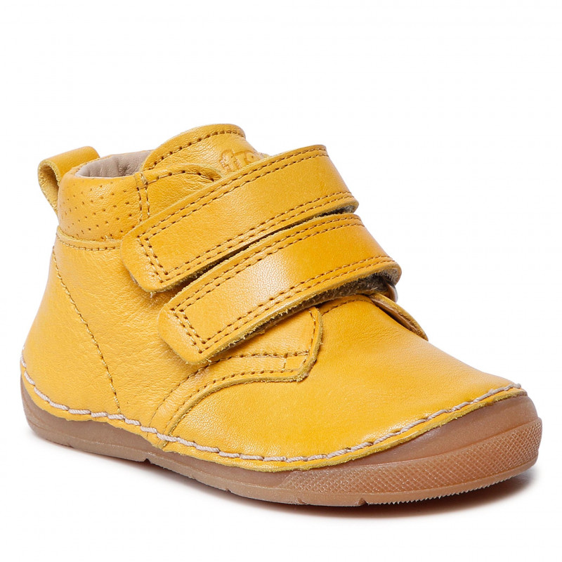 Pantofi din piele cu talpă extra flexibilă Mineral Yellow Froddo